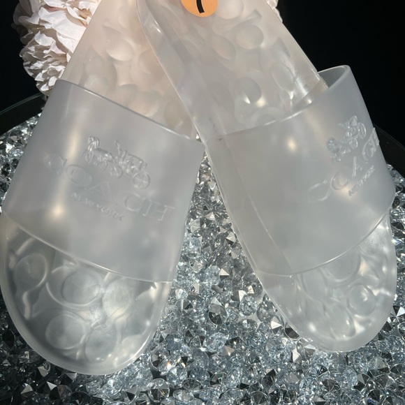 Coach Shoes - NWOT COACH SLIDES SIZE 7